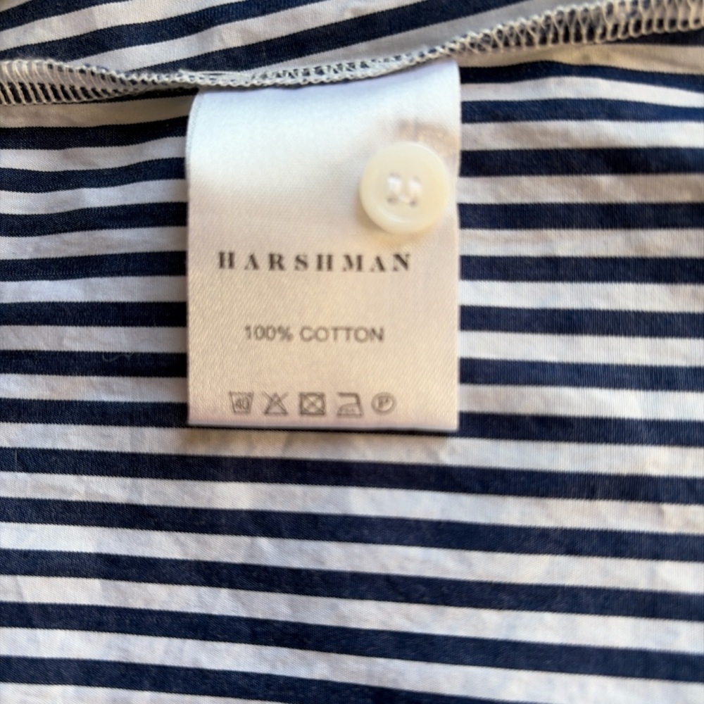 Harshman Blue and White Striped shirt - Picture 5 of 5